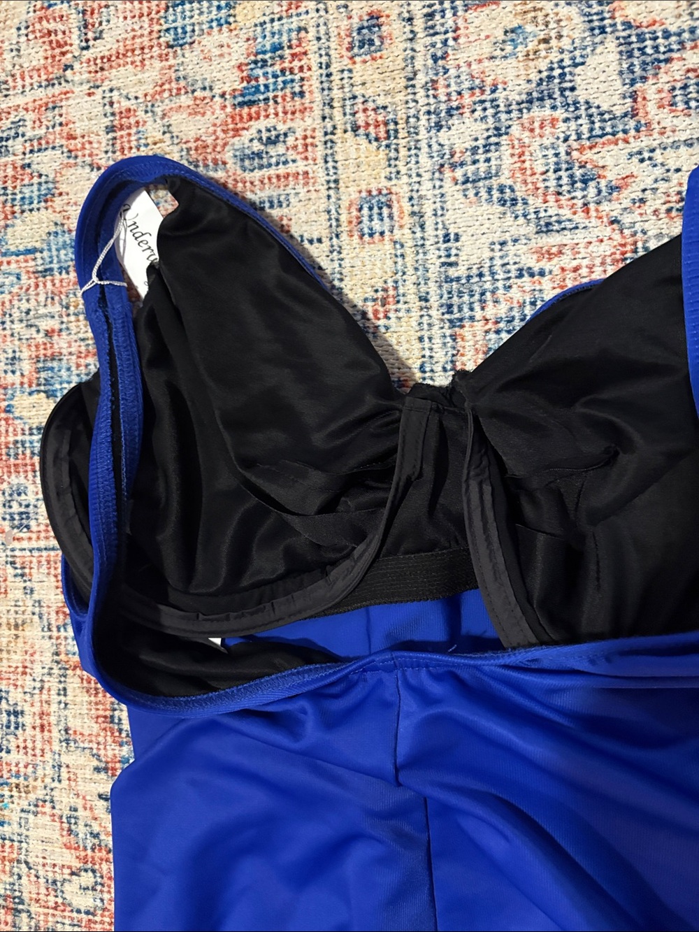 Miraclesuit Oceanus One Piece Swimsuit in Azul SZ 12DD NWOT - Picture 5 of 7